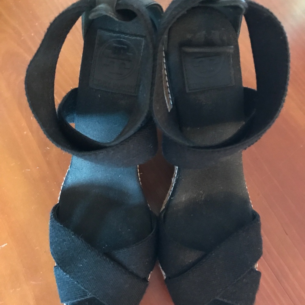 Tori Burch wedge sandals